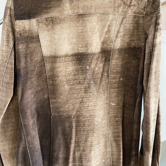 VINTAGE DOLCE & GABBANA BROWN LEATHER JACKET - Picture 9 of 10